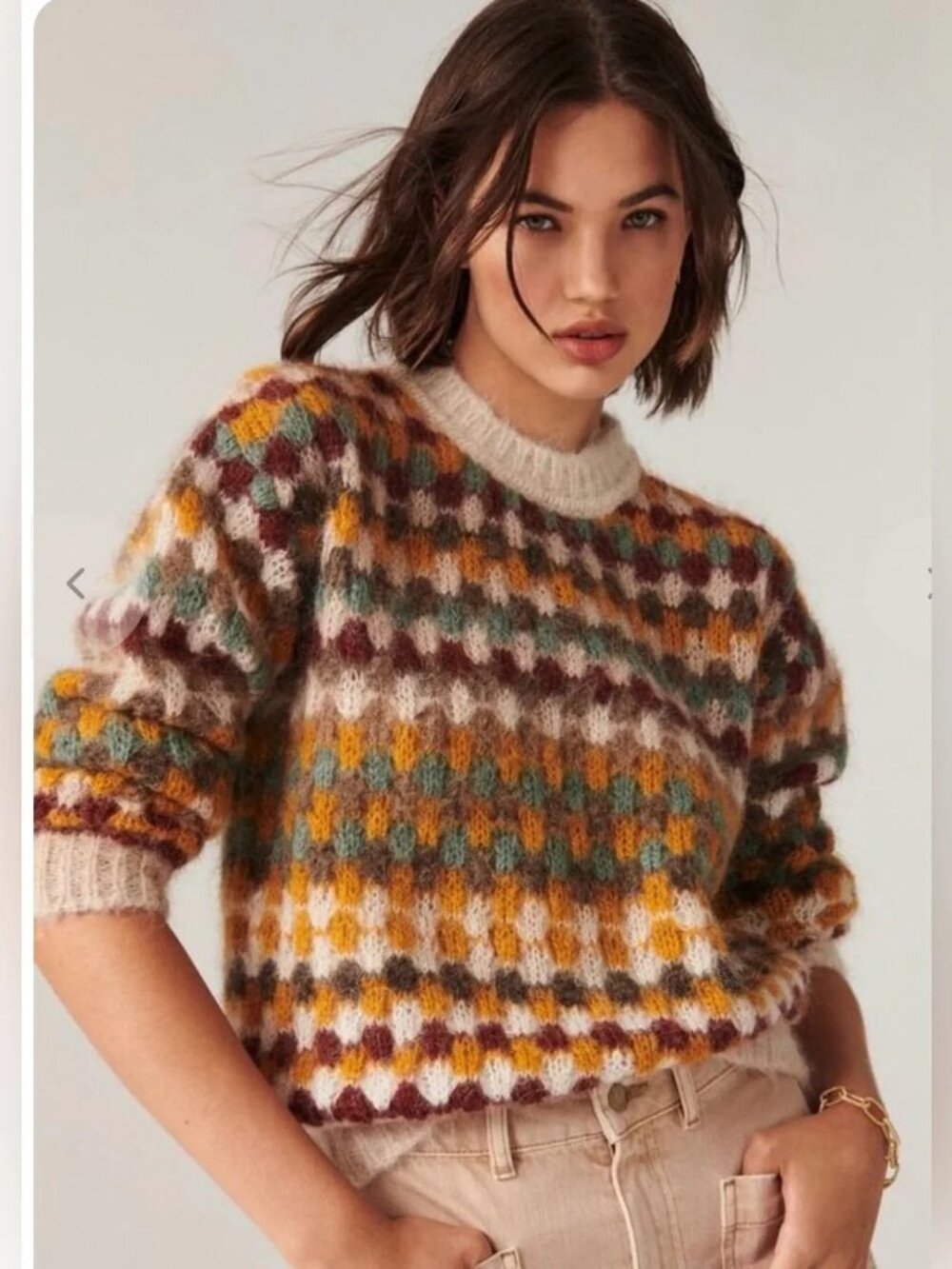 ba&sh Multicolored Alpaca Blend Sweater